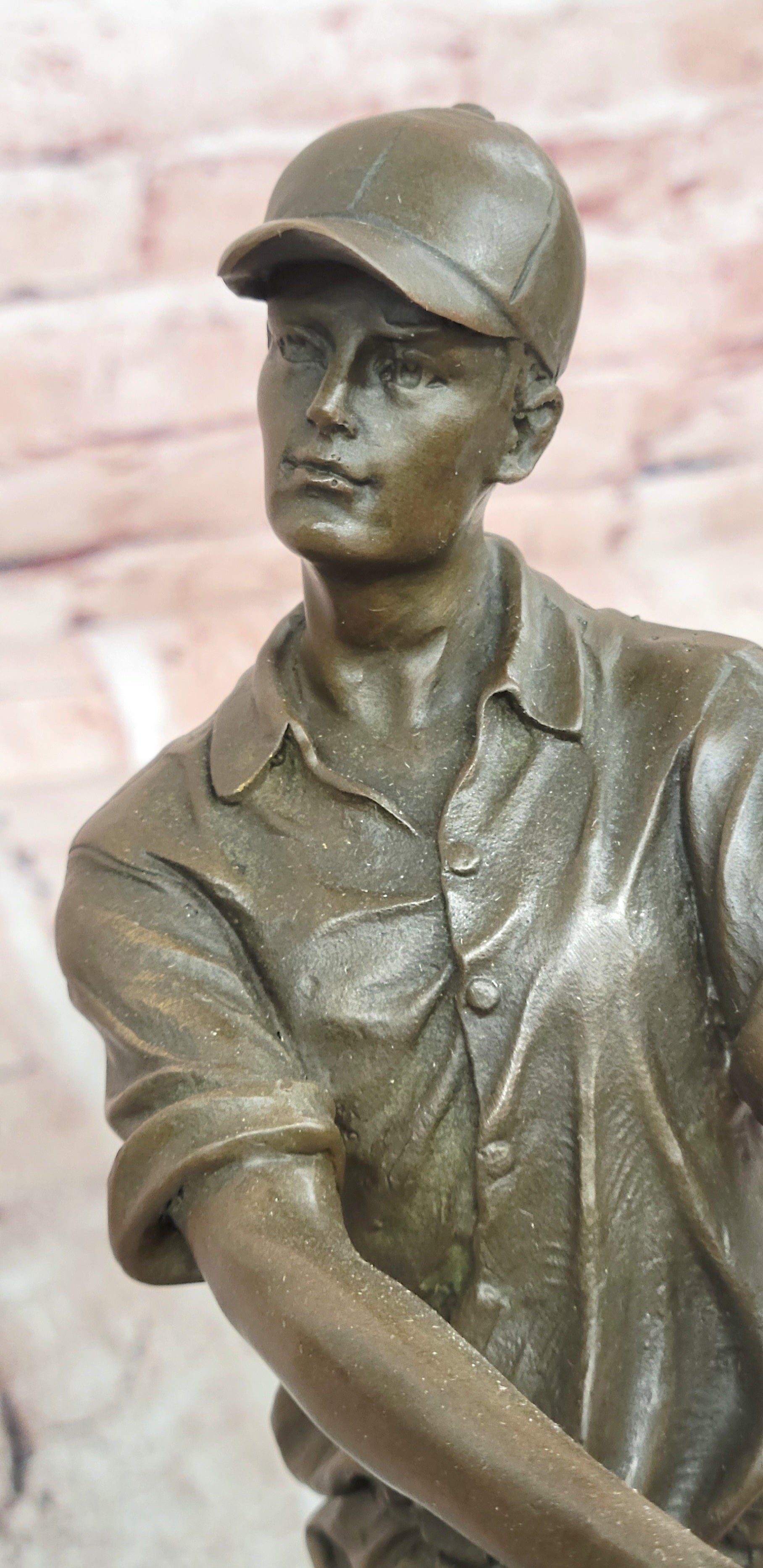Signed original Milo Male Golfer Golf Golfing Sport Memorabilia Bronze Sculpture