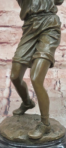 Signed original Milo Male Golfer Golf Golfing Sport Memorabilia Bronze Sculpture