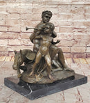 Bronze Sculpture of Roman Emperor with Child and Horse