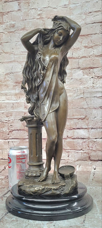 Signed Cesaro Bronze Gorgeous Aphrodite Greek Goddess Sculpture Statue Gift