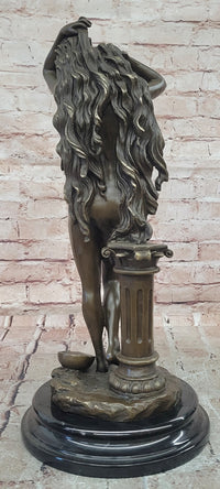 Signed Cesaro Bronze Gorgeous Aphrodite Greek Goddess Sculpture Statue Gift
