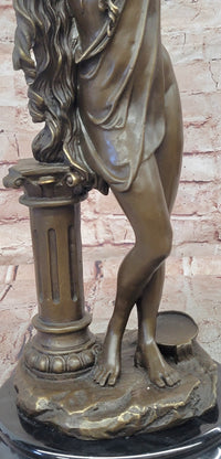 Signed Cesaro Bronze Gorgeous Aphrodite Greek Goddess Sculpture Statue Gift