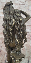 Signed Cesaro Bronze Gorgeous Aphrodite Greek Goddess Sculpture Statue Gift