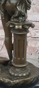 Signed Cesaro Bronze Gorgeous Aphrodite Greek Goddess Sculpture Statue Gift