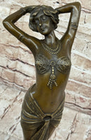 Middle Eastern Belly Dancer Art Deco Bronze Sculpture