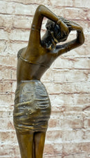 Middle Eastern Belly Dancer Art Deco Bronze Sculpture