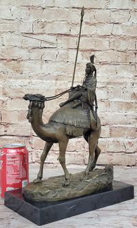 Camel & Rider Bronze Sculpture After Leonard Hot Cast