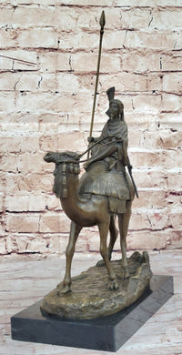 Camel & Rider Bronze Sculpture After Leonard Hot Cast