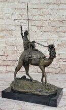 Camel & Rider Bronze Sculpture After Leonard Hot Cast