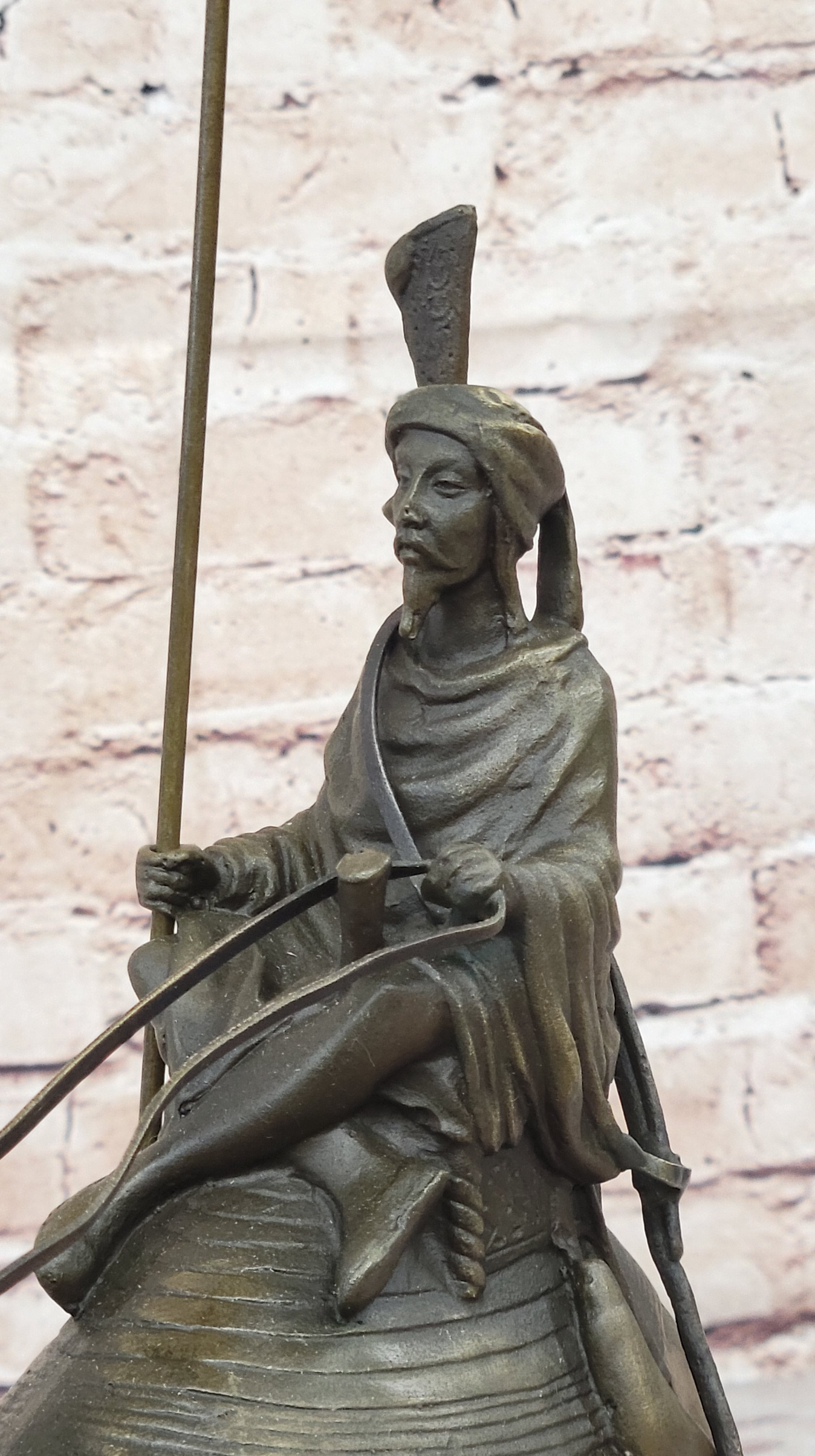 Camel & Rider Bronze Sculpture After Leonard Hot Cast