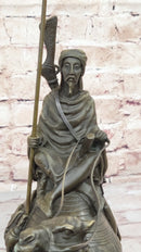 Camel & Rider Bronze Sculpture After Leonard Hot Cast