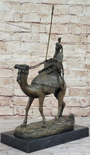 Camel & Rider Bronze Sculpture After Leonard Hot Cast