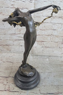 The Vine Wine Harriet Frishmuth Bronze Art Deco Nude Female Figure Sculpture