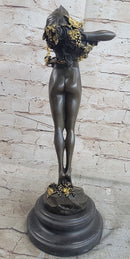 The Vine Wine Harriet Frishmuth Bronze Art Deco Nude Female Figure Sculpture