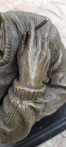 Modern Art Bronze Sculpture Bust of Pablo Picasso Portrait signed Milo Figurine