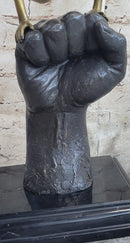 Nude Female Figure Balancing on a Fist Surreal Modern Art Bronze Sculpture Statue
