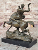 Bronze Sculpture of Theseus or Hercules vs. Centaur
