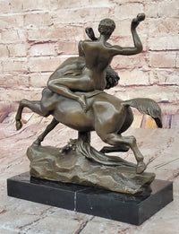 Bronze Sculpture of Theseus or Hercules vs. Centaur