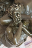 Bronze Sculpture of Theseus or Hercules vs. Centaur