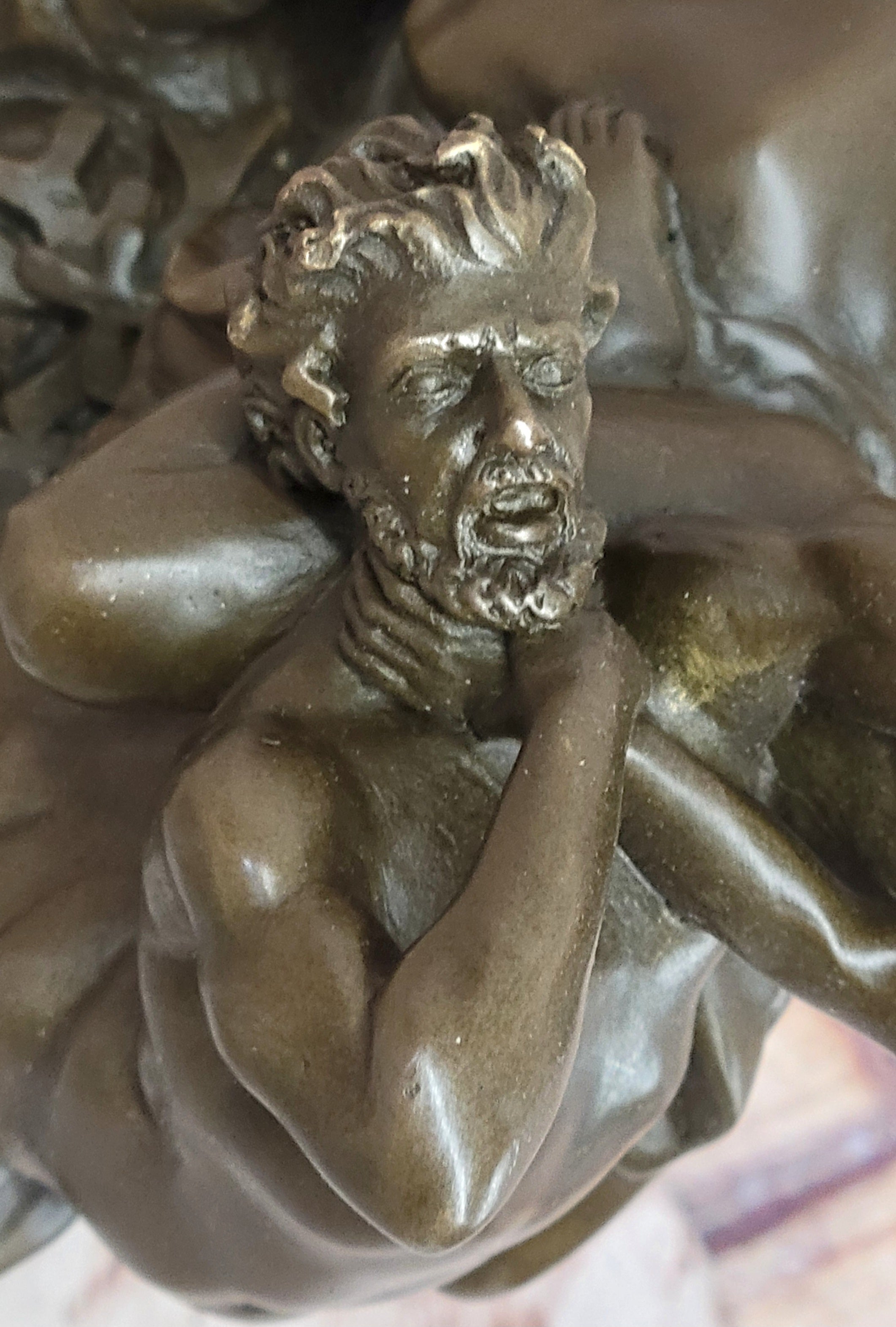 Bronze Sculpture of Theseus or Hercules vs. Centaur