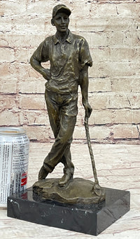 Tiger Woods Bronze Sculpture Sport Trophy Golf