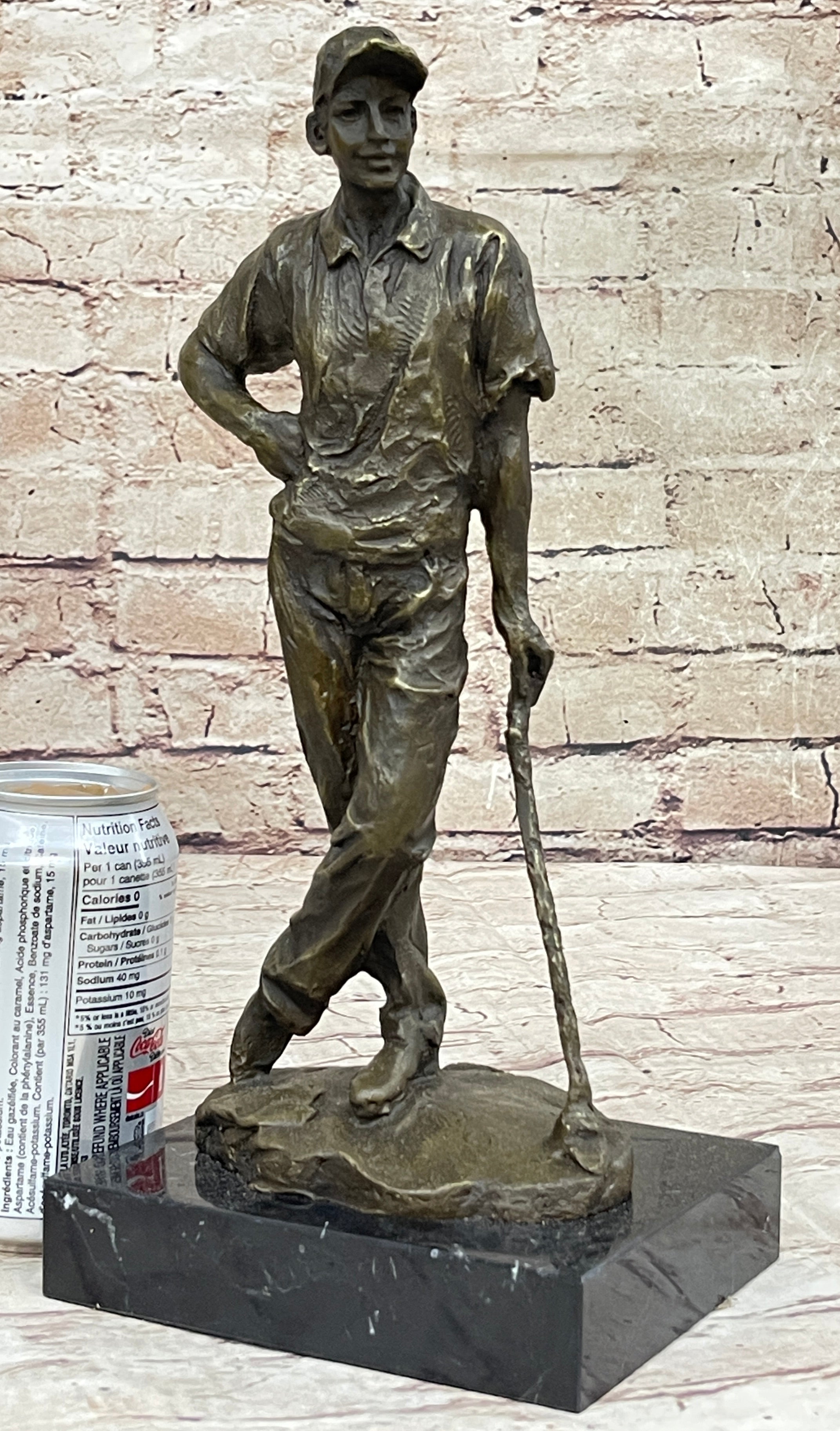 Tiger Woods Bronze Sculpture Sport Trophy Golf