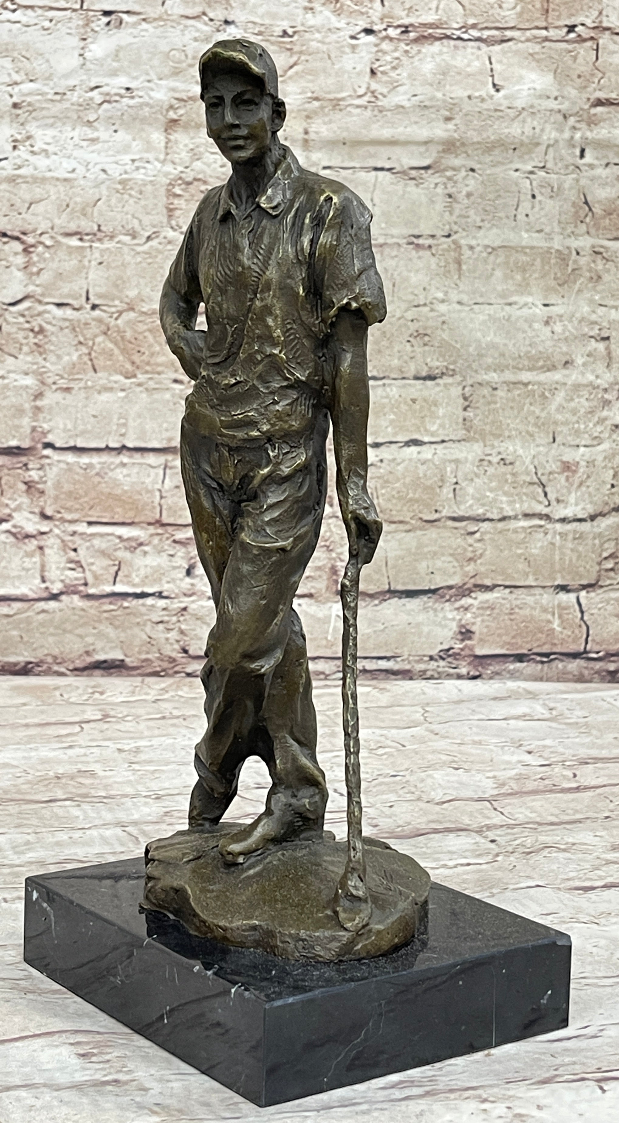 Tiger Woods Bronze Sculpture Sport Trophy Golf