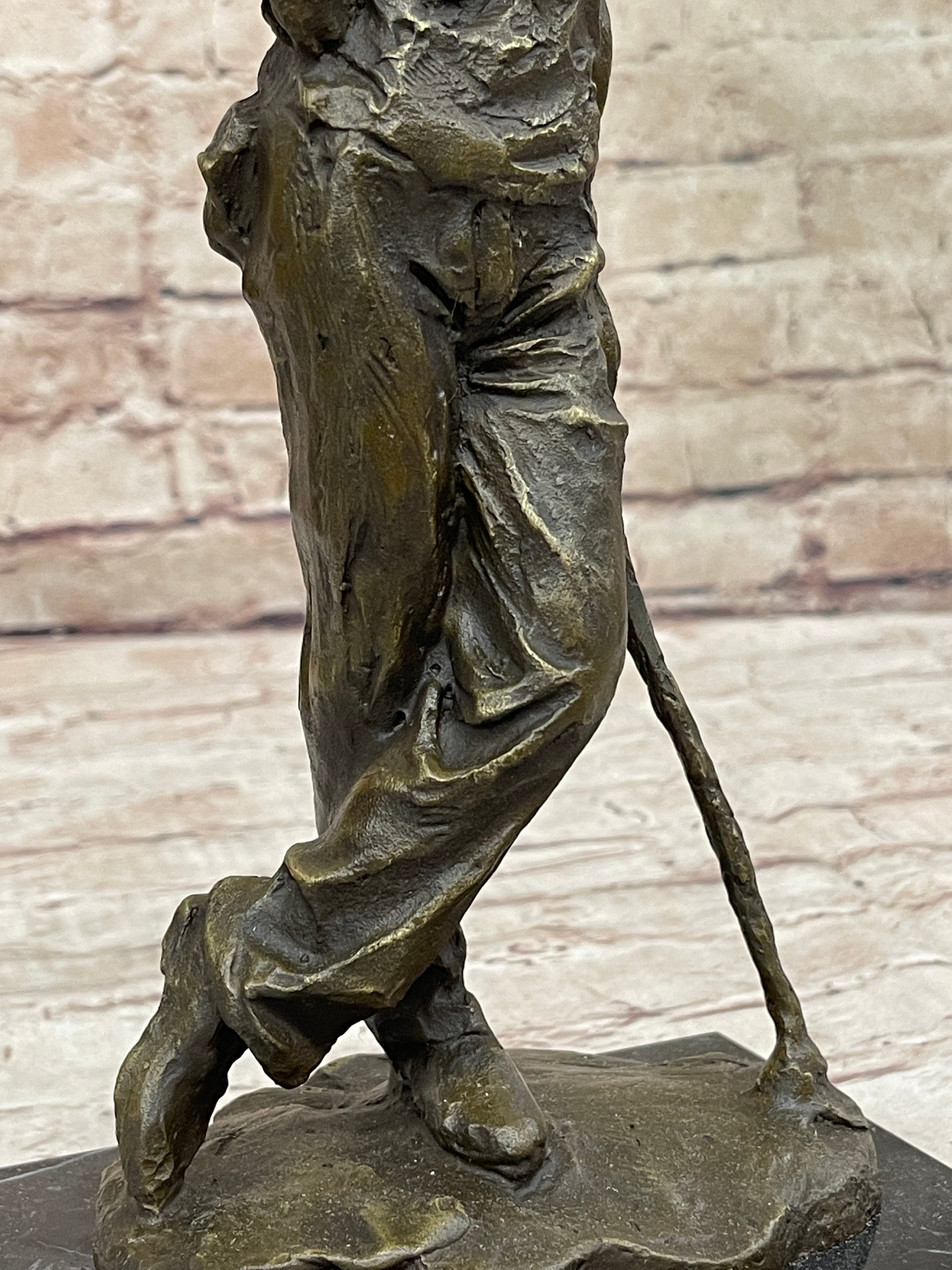 Tiger Woods Bronze Sculpture Sport Trophy Golf