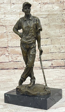 Tiger Woods Bronze Sculpture Sport Trophy Golf