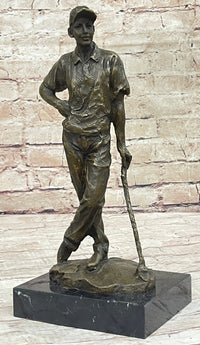Tiger Woods Bronze Sculpture Sport Trophy Golf