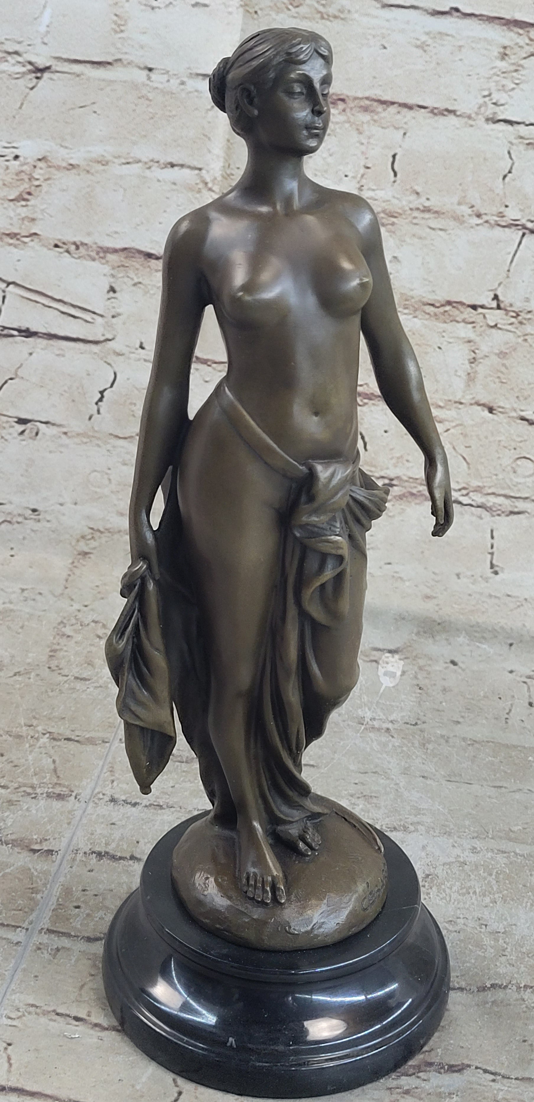 PHRYNE Hot Cast Bronze Statue Sculpture Nude Female Figure Original Casting by Cesaro