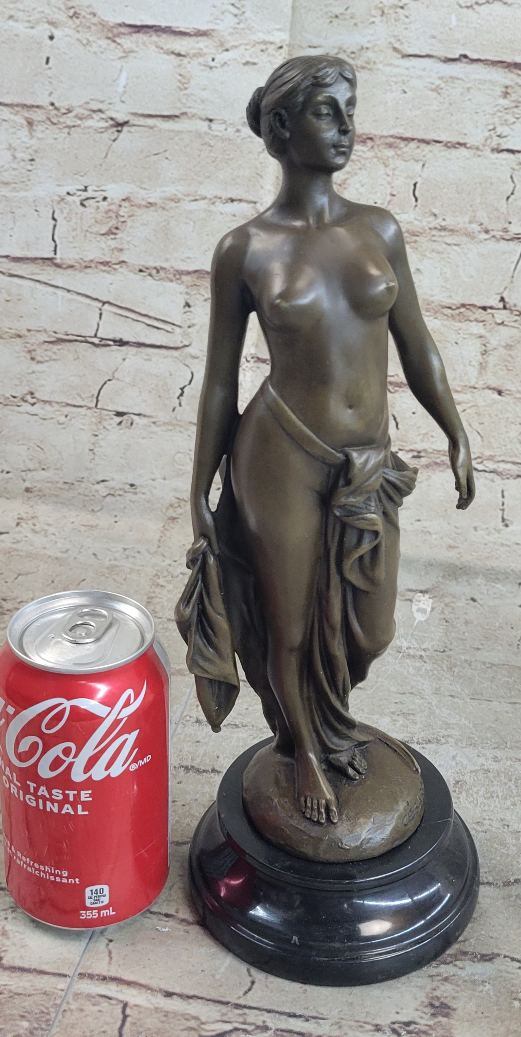 PHRYNE Hot Cast Bronze Statue Sculpture Nude Female Figure Original Casting by Cesaro