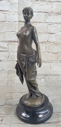 PHRYNE Hot Cast Bronze Statue Sculpture Nude Female Figure Original Casting by Cesaro