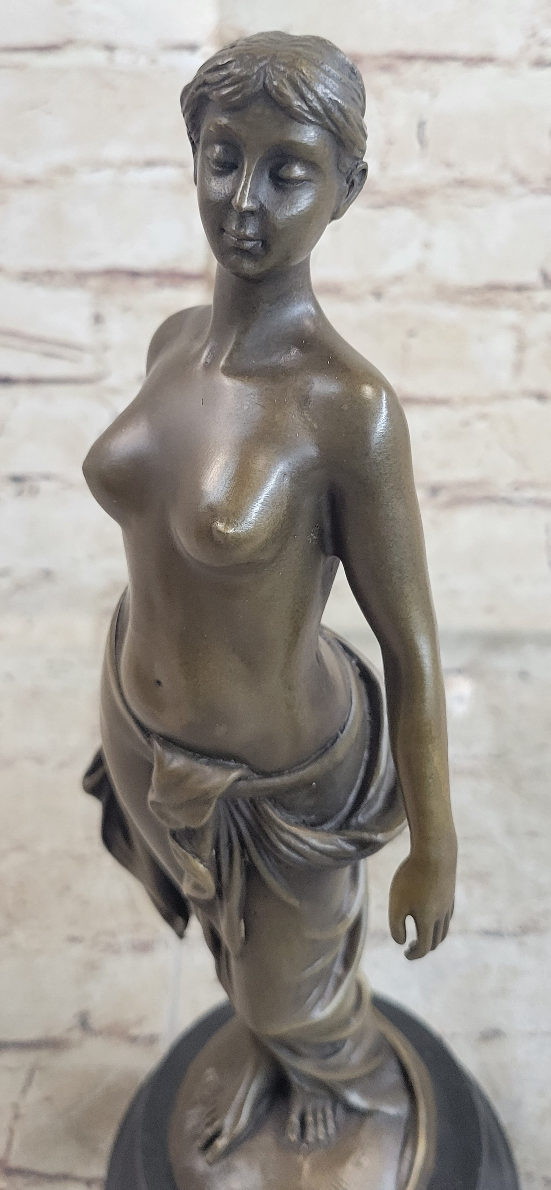 PHRYNE Hot Cast Bronze Statue Sculpture Nude Female Figure Original Casting by Cesaro