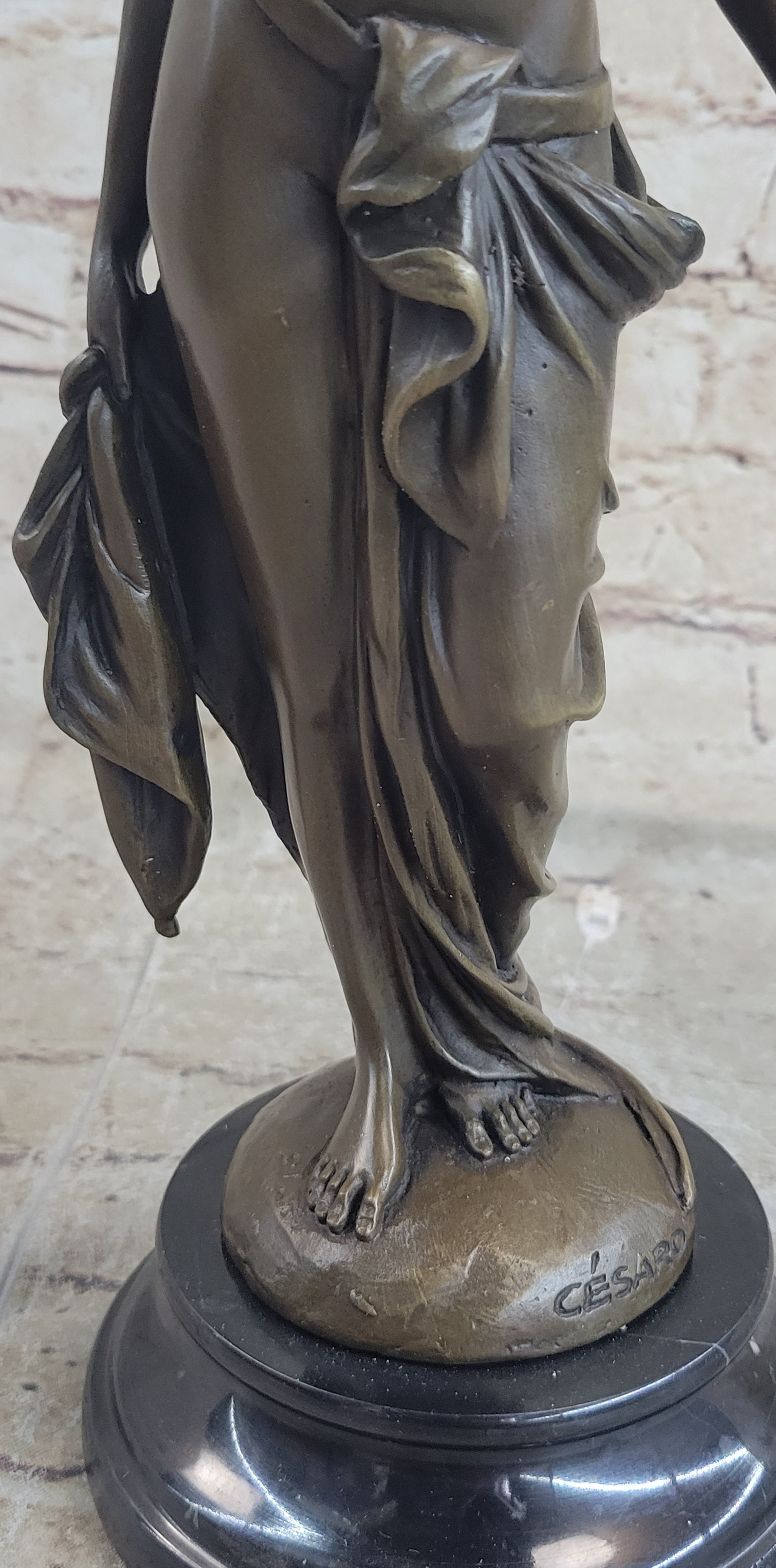 PHRYNE Hot Cast Bronze Statue Sculpture Nude Female Figure Original Casting by Cesaro