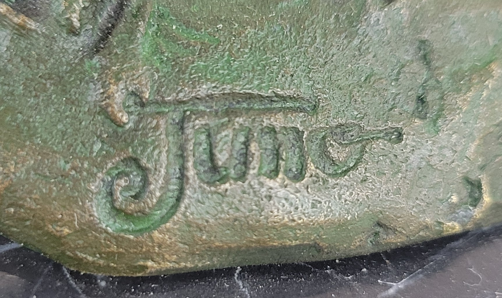 Bronze Elf Leprechaun Sculpture on Marble Base by Juno
