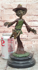 Whimsical Bronze Goblin Sculpture Fantasy Art Piece Signed Juno Mythical Artwork Statue
