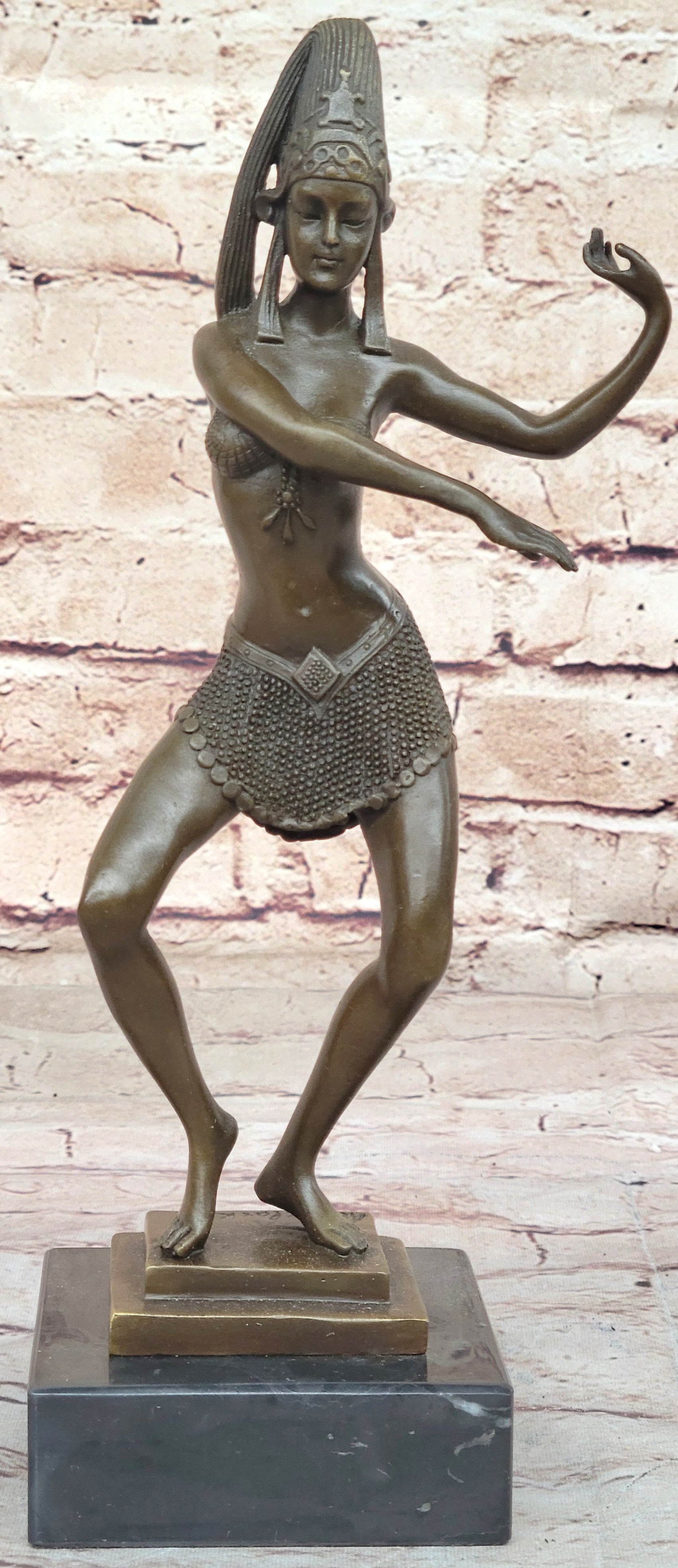 Parvati Belly Dancer Bronze Sculpture by Allan Clark