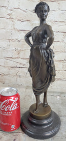 Bronze Sculpture of Woman With Hands on Hips 14.5" x 6"
