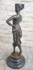 Bronze Sculpture of Woman With Hands on Hips 14.5" x 6"