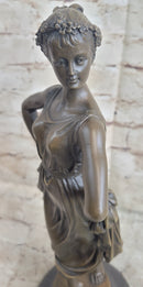 Bronze Sculpture of Woman With Hands on Hips 14.5" x 6"