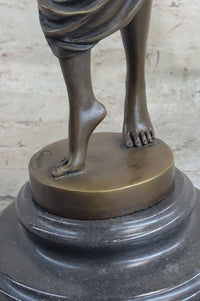 Bronze Sculpture of Woman With Hands on Hips 14.5" x 6"