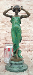Signed Pittaluga Bronze Wood Nymph Sculpture Forest Goddess Sculpture Art Nouveau
