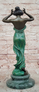Signed Pittaluga Bronze Wood Nymph Sculpture Forest Goddess Sculpture Art Nouveau