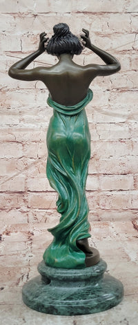 Signed Pittaluga Bronze Wood Nymph Sculpture Forest Goddess Sculpture Art Nouveau