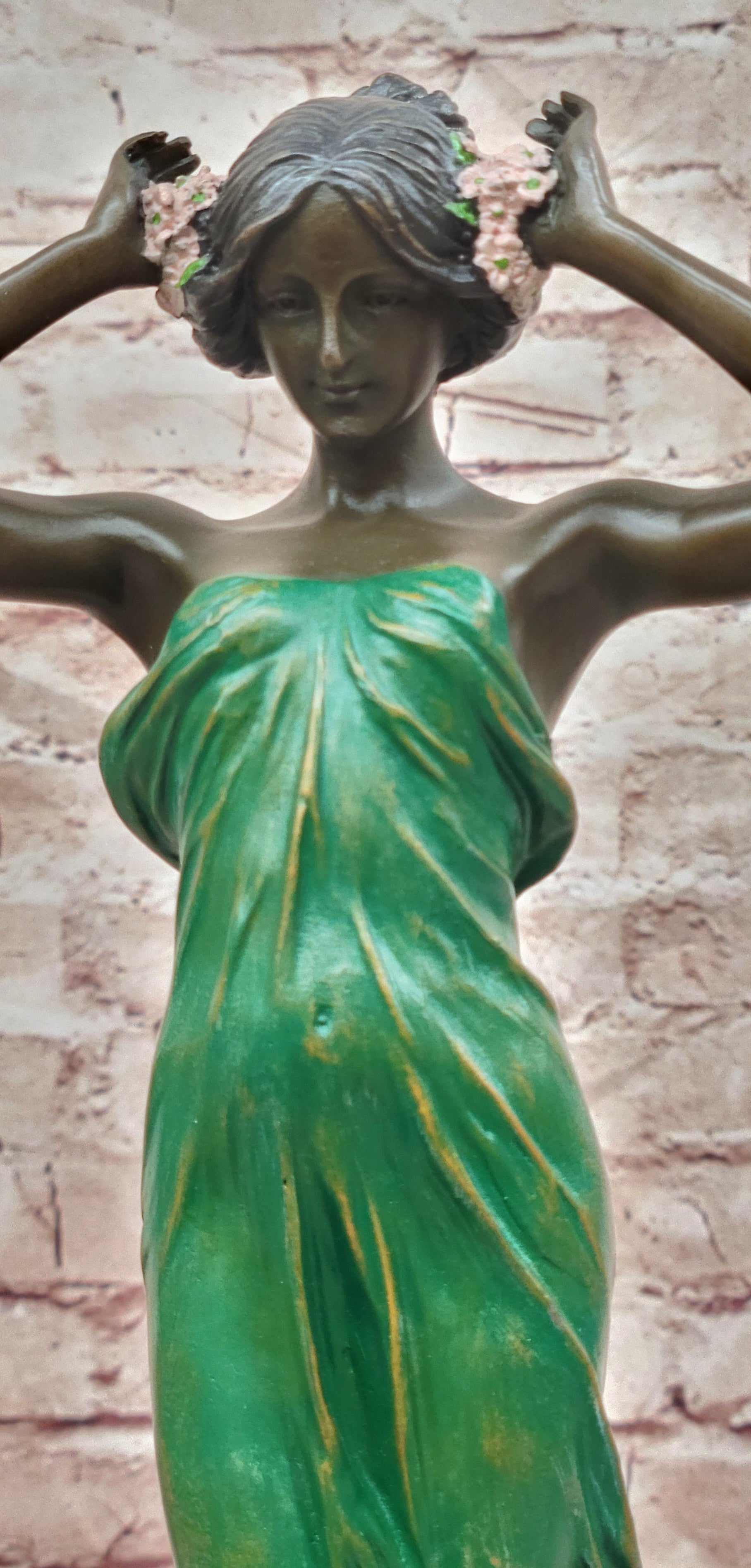 Signed Pittaluga Bronze Wood Nymph Sculpture Forest Goddess Sculpture Art Nouveau