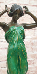 Signed Pittaluga Bronze Wood Nymph Sculpture Forest Goddess Sculpture Art Nouveau