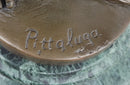 Signed Pittaluga Bronze Wood Nymph Sculpture Forest Goddess Sculpture Art Nouveau