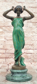 Signed Pittaluga Bronze Wood Nymph Sculpture Forest Goddess Sculpture Art Nouveau