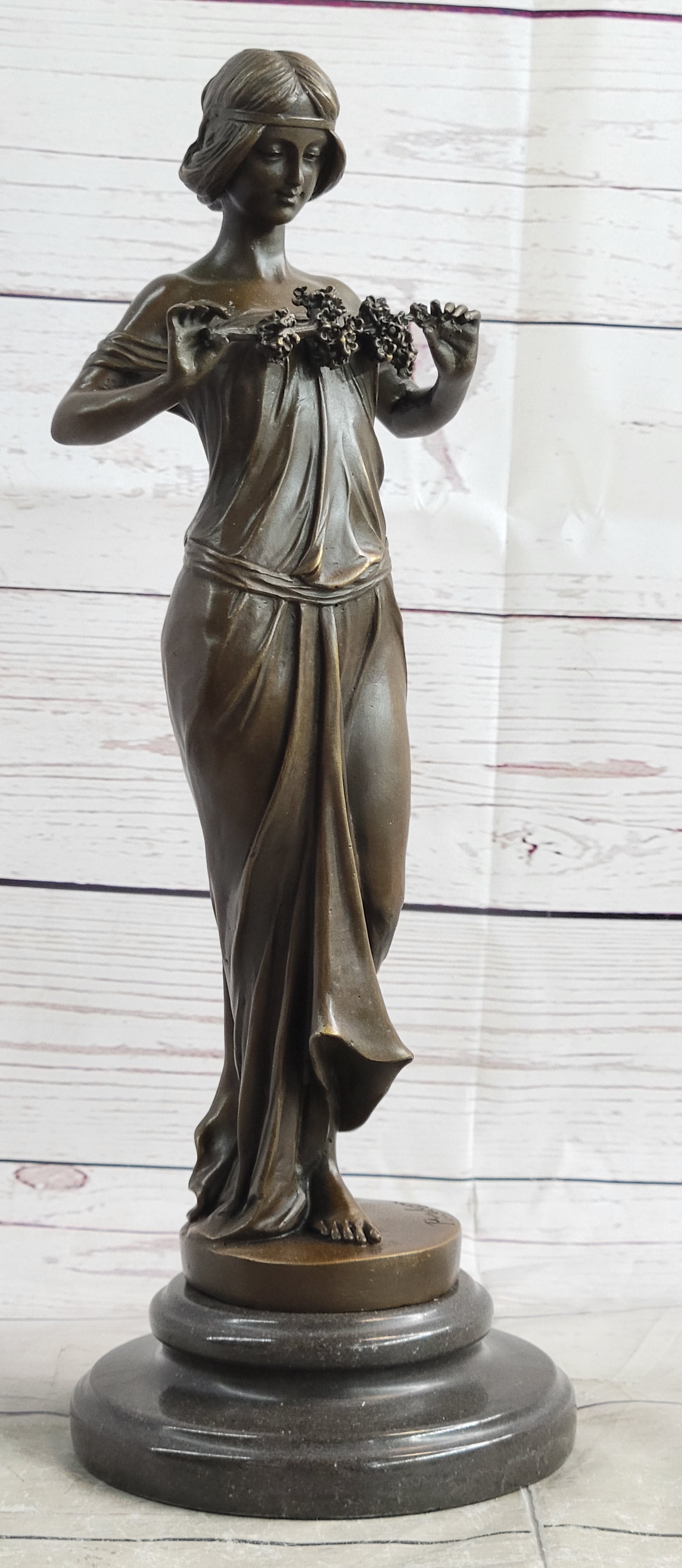 Nymph of the Woods by Pittaluga - Bronze Female Figure Art